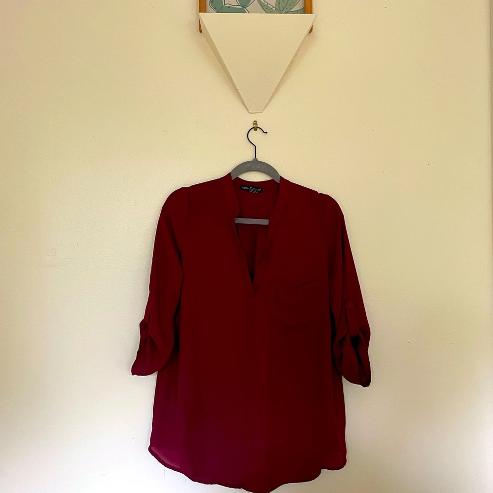 Maroon blouse